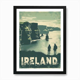 Travel Poster For Ireland Small Art Print