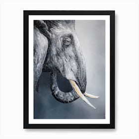 Wise Elephant Art Print