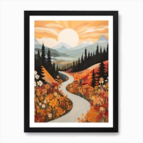 Sunset Road 1 Art Print