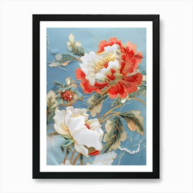 Chinese Flower Painting 37 Art Print