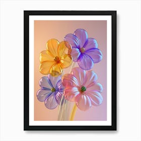 Dreamy Inflatable Flowers Cosmos 2 Art Print