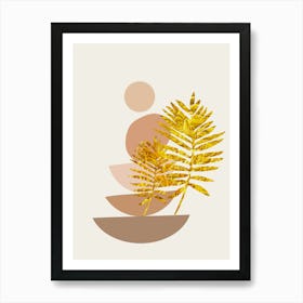 Gold Leaf 1 Art Print