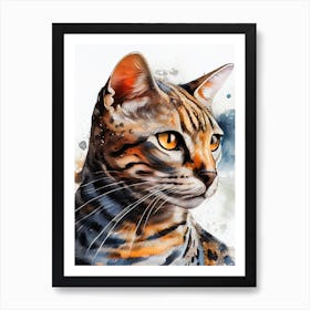 Bengal Cat animal Art Print