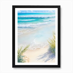 White Sandy Beach Art Print