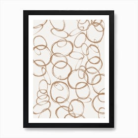 Chain Of Circles Art Print