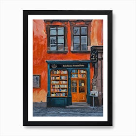 Prague Book Nook Bookshop 4 Art Print