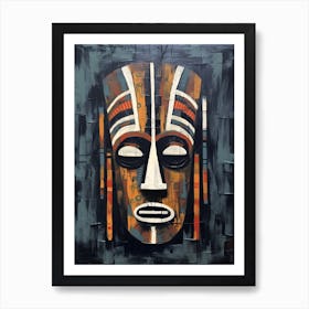 Mystical Muses; African Tribal Mask Narratives Art Print