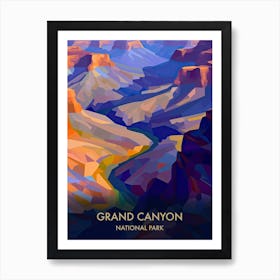 Grand Canyon National Park Travel Poster Matisse Style 8 Art Print