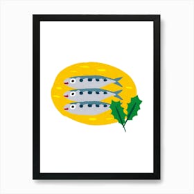 Sardines. Uk 1 Art Print