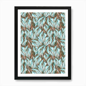 Butterfly Wings Pattern (Watercolor) Art Print