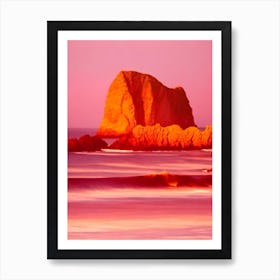 Durdle Door Beach, Dorset Pink Beach 2 Art Print