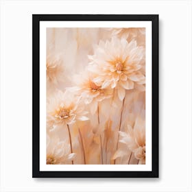 Boho Dried Flowers Chrysanthemum 2 Art Print