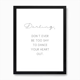 Darling Art Print