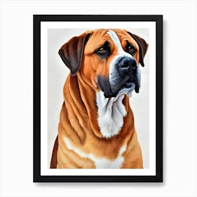 Boerboel 5 Watercolour Dog Art Print