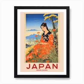 Amami Oshima, Visit Japan Vintage Travel Art 4 Art Print