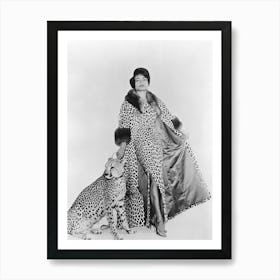 Eartha Kitt Black And White Art Print