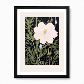 Flower Illustration Love In A Mist Nigella 2 Poster Art Print