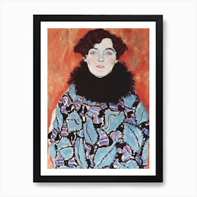 Portrait Of Johanna Staude, Gustav Klimt Art Print