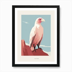 Minimalist Vulture 1 Bird Poster Art Print