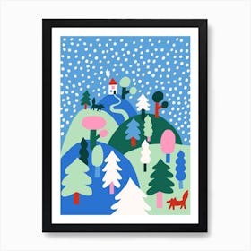 Snowing Art Print