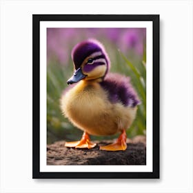 Purple Baby Duc 0 Art Print