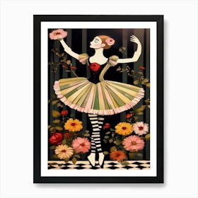 Ballerina Surrealism  Art Print