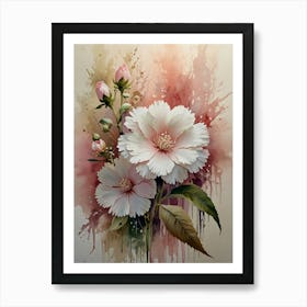 Watercolor Flowers 2 Art Print