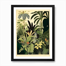 Jungle Botanical 7 Rousseau Inspired Art Print