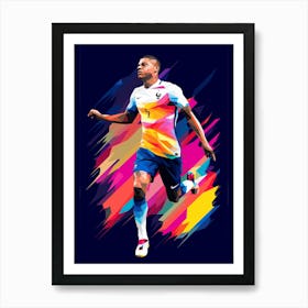 France Soccer Player 2 Art Print