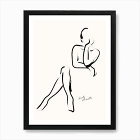 Woman Sitting 2 Art Print