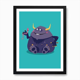 Monster Friends IV Art Print