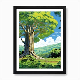 Atherton Tablelands Curtain Fig Tree Australia  Art Print