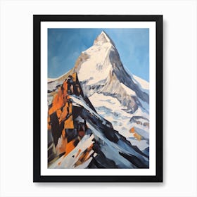 Matterhorn Switzerland  3 Mountain Painting Art Print