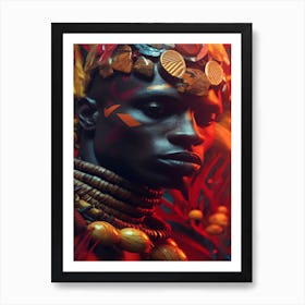 King Of It - African Male Portrait Art Print