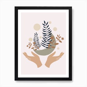 Ferns And Leaves Art Print