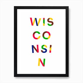 Wisconsin State Flag Colours Art Print