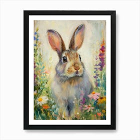 Rex Rabbit Painting 2 Art Print