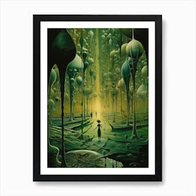 Emerald Dreamscape Art Print