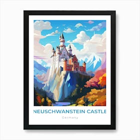 Germany Neuschwanstein Castle Travel Art Print