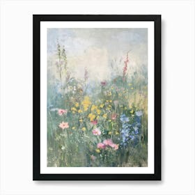  Floral Garden Enchanted Meadow 1 Art Print