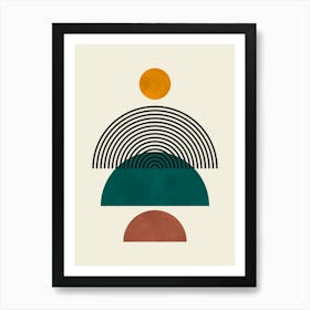 Circle minimalism 1 Art Print