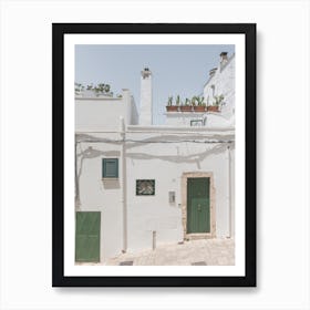 White Houses In The Alley Art Print