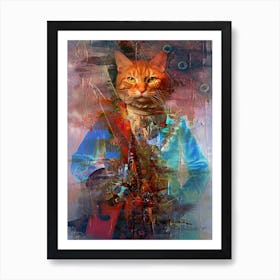 Animal Surreal Art Illustration In A Painting Style 01 Art Print