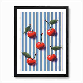 Summer Cherries Illustration 2 Art Print