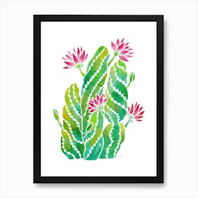Twisted Cactus Art Print