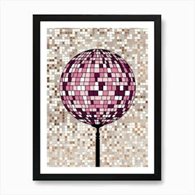 Mosaic Ball Vector Art Print