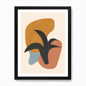 Haworthia Abstract Minimalist Art Art Print