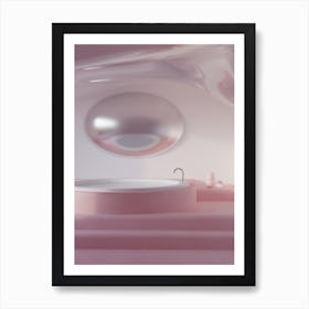 Pink Bath Art Print