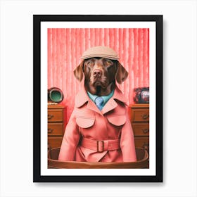 A Labrador Retriever Dog 8 Art Print