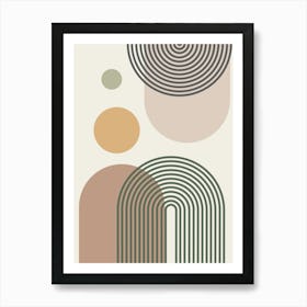 Abstract Circles 2 Art Print